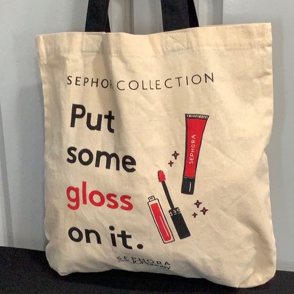 NEW! Sephora reusable canvas tote, lightweight sturdy. Shopping or Travel. - Picture 3 of 7